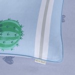 Детское постельное белье Sofi De Marko КАКТУС хлопковый сатин голубой 1,5 спальный, фото, фотография