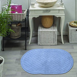 Коврик для ванной Sofi De Marko JACKLIN хлопок синий 60х100, фото, фотография