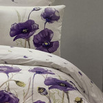 Постельное белье Karven BOZCA хлопковый ранфорс lilac семейный, фото, фотография