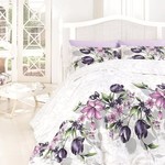Постельное белье Karven RIELLA хлопковый ранфорс lilac 1,5 спальный, фото, фотография