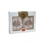 Подарочный набор полотенец для ванной 50х90, 70х140 Karven TAG хлопковая махра светло-бежевый, фото, фотография