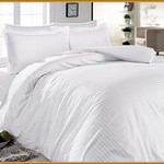 Постельное белье Karven LINES STIL хлопковый сатин white евро, фото, фотография