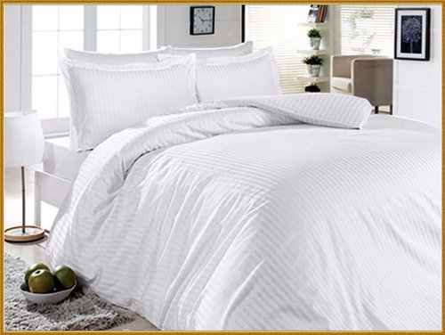 Постельное белье Karven LINES STIL хлопковый сатин white евро, фото, фотография