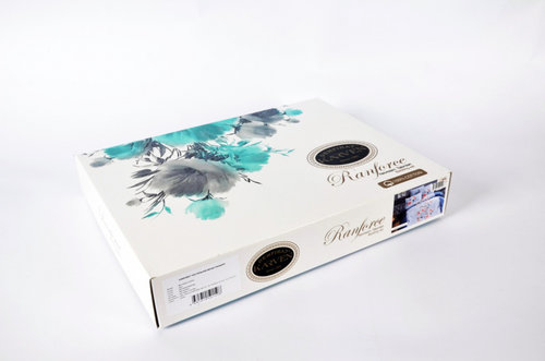 Постельное белье Karven WALS хлопковый ранфорс brown евро, фото, фотография