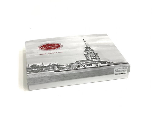 Подарочный набор полотенец для ванной 50х90, 70х140 Karven REINA бамбуковая махра персиковый, фото, фотография