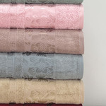 Набор полотенец для ванной 6 шт. Cestepe CICEK бамбуковая махра 70х140, фото, фотография