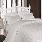 Постельное белье Karven SWETA хлопковый сатин white 1,5 спальный, фото, фотография