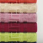 Набор полотенец для ванной 6 шт. Cestepe GREK бамбуковая махра V1 50х90, фото, фотография