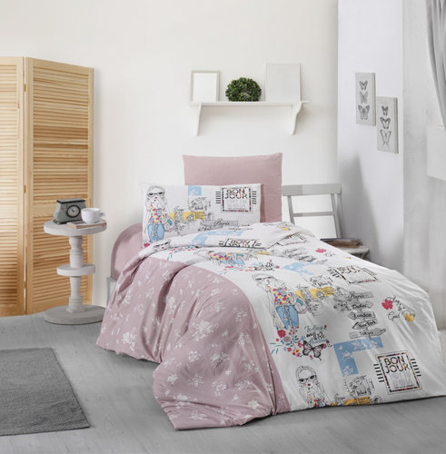 Детское постельное белье Karven YOUNG STYLE BELINDA хлопковый ранфорс 1,5 спальный, фото, фотография