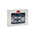 Подарочный набор полотенец для ванной 50х90, 70х140 Karven Y DAMASK хлопковая махра антрацит, фото, фотография