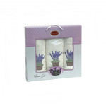 Подарочный набор полотенец для ванной 50х90(2), 70х140(1) Karven LAVANTA 1 хлопковая махра кремовый, фото, фотография