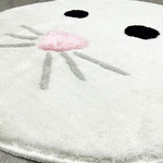Коврик для ванной круглый Chilai Home CAT акрил beyaz 90х90, фото, фотография