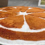 Коврик для ванной круглый Chilai Home PORTAKAL CAP акрил orange 90х90, фото, фотография
