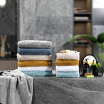 Полотенце для ванной Zebra Casa EVA хлопковая махра серый 70х140, фото, фотография