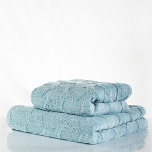 Полотенце для ванной Zebra Casa EVA хлопковая махра синий 70х140