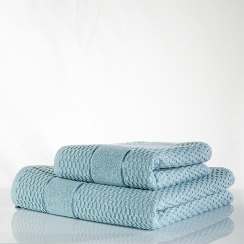 Полотенце для ванной Zebra Casa MIEL хлопковая махра синий 70х140, фото, фотография