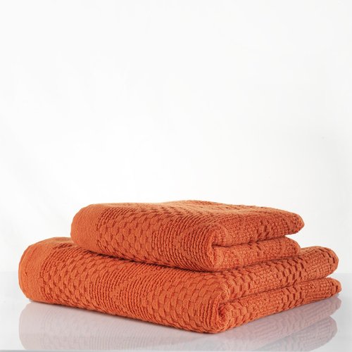 Полотенце для ванной Zebra Casa VENTO хлопковая махра кирпичный 70х140, фото, фотография