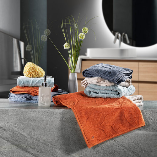 Полотенце для ванной Zebra Casa ROCCA хлопковая махра кирпичный 70х140, фото, фотография