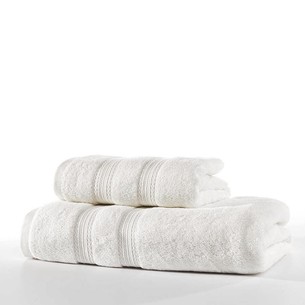 Полотенце для ванной Zebra Casa VIGGO хлопковая махра белый 70х140