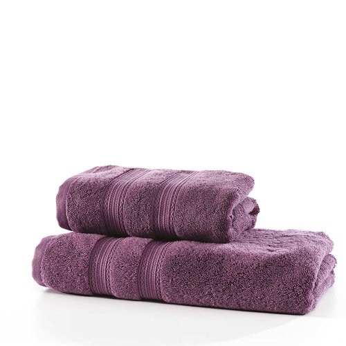 Полотенце для ванной Zebra Casa VIGGO хлопковая махра фиолетовый 50х90, фото, фотография