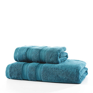 Полотенце для ванной Zebra Casa VIGGO хлопковая махра синий 50х90