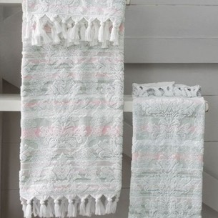 Полотенце для ванной Sarev PALM хлопковая махра зеленый 50х90