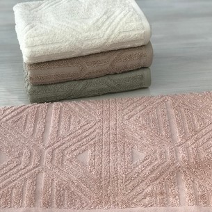 Набор полотенец для ванной 4 шт. Luzz CTN 12-10 хлопковая махра 50х90