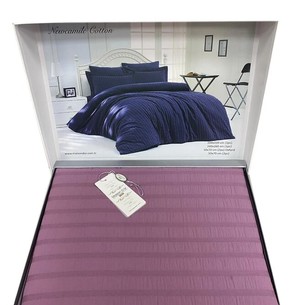 Постельное белье Maison Dor NEW CAMILE хлопковый жатый сатин-жаккард фиолетовый евро