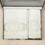 Набор полотенец для ванной в подарочной упаковке 2 пр. Pupilla OLIVYUM бамбуковая махра V4, фото, фотография