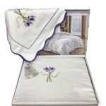 Постельное белье Maison Dor LAVENDER EMBROIDERY хлопковый сатин белый евро, фото, фотография