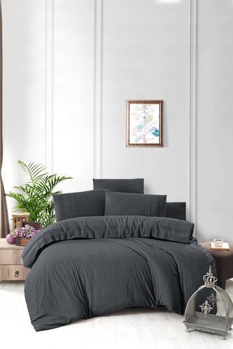 Постельное белье DO&CO RANFORCE GARSIA DARK хлопковый ранфорс антрацит евро, фото, фотография