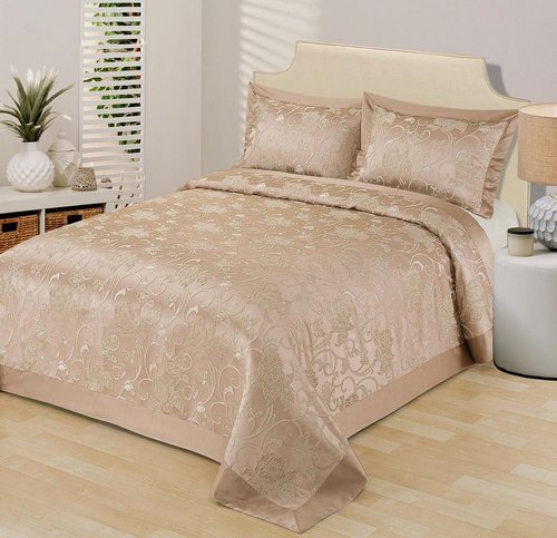 Покрывало Sofi De Marko СЬЮЗАН жаккард полиэстер кофейный 240х260, фото, фотография