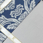 Постельное белье First Choice KAVIN хлопковый сатин navy blue евро, фото, фотография