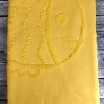 Пляжное полотенце, парео, палантин (пештемаль) Luzz BALIK хлопок жёлтый 90х150, фото, фотография