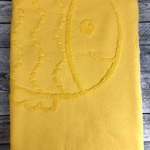 Пляжное полотенце, парео, палантин (пештемаль) Luzz BALIK хлопок жёлтый 90х150