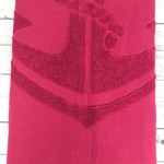 Пляжное полотенце, парео, палантин (пештемаль) Luzz CAPA хлопок бордовый 90х150, фото, фотография