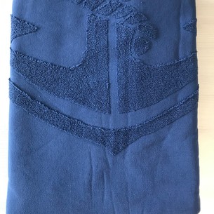 Пляжное полотенце, парео, палантин (пештемаль) Luzz CAPA хлопок тёмно-синий 90х150