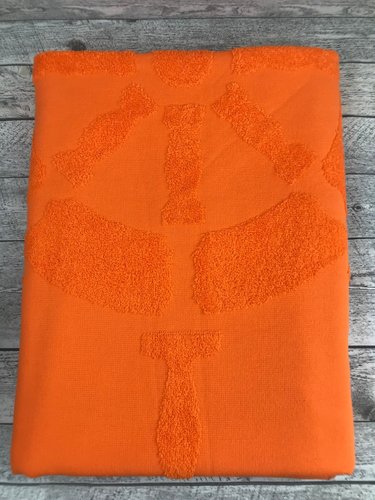 Пляжное полотенце, парео, палантин (пештемаль) Luzz DUMEN хлопок оранжевый 90х150, фото, фотография