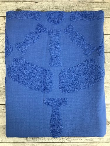 Пляжное полотенце, парео, палантин (пештемаль) Luzz DUMEN хлопок синий 90х150, фото, фотография