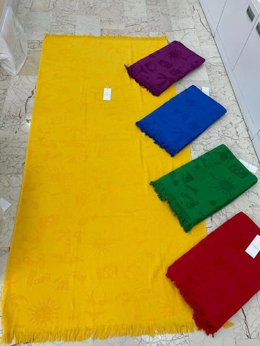 Пляжное полотенце, парео, палантин (пештемаль) Maison Dor MIAMI BEACH хлопок зелёный 100х200, фото, фотография