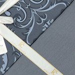 Постельное белье First Choice DELMOR хлопковый сатин indigo евро, фото, фотография
