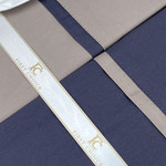 Постельное белье First Choice DUET STYLE хлопковый сатин indigo & beige евро, фото, фотография