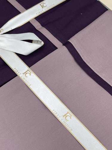 Постельное белье First Choice DUET STYLE хлопковый сатин purple & lilac евро, фото, фотография