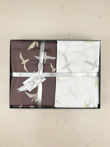 Постельное белье First Choice LIBERTA хлопковый сатин brown евро, фото, фотография