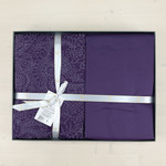 Постельное белье First Choice NEVA хлопковый сатин purple евро, фото, фотография