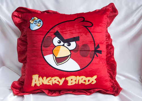 Декоративная наволочка Angry Birds pd195-2 60 х 60 см, фото, фотография
