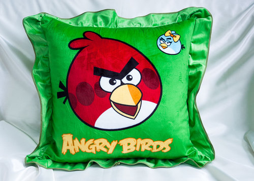 Декоративная наволочка Angry Birds pd195-4 60 х 60 см, фото, фотография