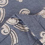 Постельное белье без пододеяльника с одеялом Sofi De Marko ФОРЕСТ хлопковый сатин синий евро, фото, фотография