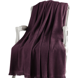 Махровая простынь-покрывало для укрывания Tivolyo Home NATURAL SLIM хлопок фиолетовый 220х240