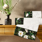 Подарочный набор полотенец для ванной 3 пр. Tivolyo Home CALDERON хлопковая махра кремовый, фото, фотография